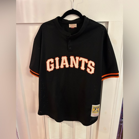 MITCHEL & NESS Williams Black San Francisco Giants Cooperstown Pullover Jersey - Picture 1 of 6